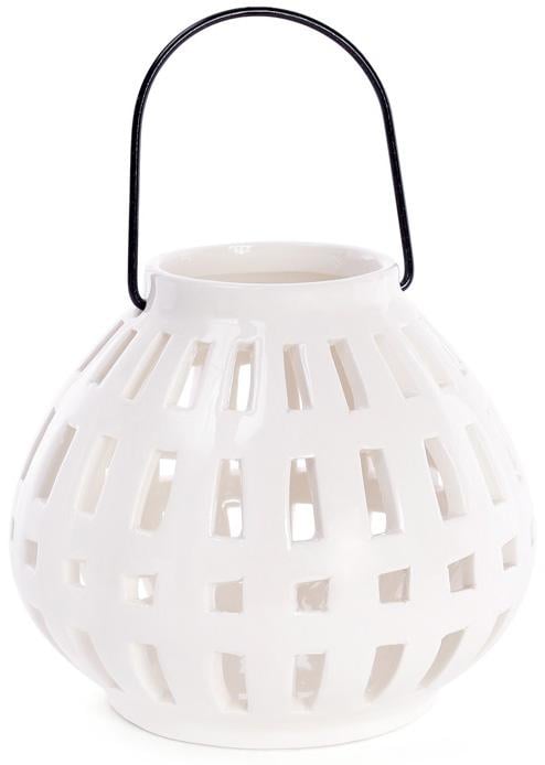 Подсвечник подвесной 15,2х15,2х13,4 см фарфоровый Белый (BD-797-431)