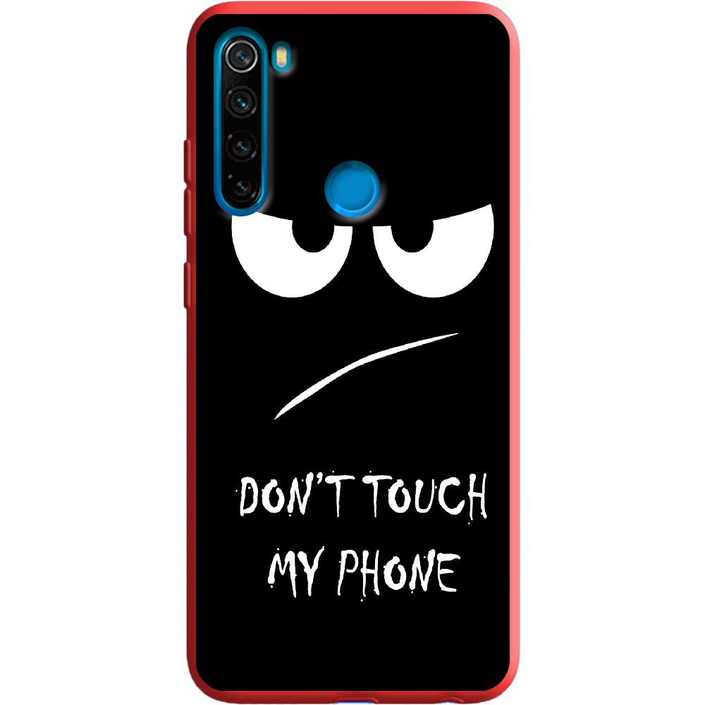 Чехол Boxface Xiaomi Redmi Note 8 Don't Touch my Phone Красный силикон (38214-up535-38683)