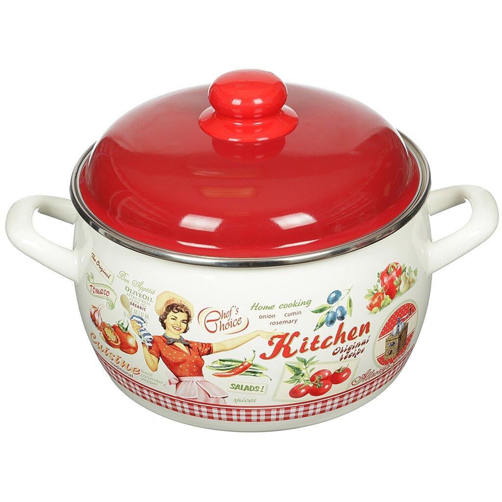 Кастрюля эмалированная 5,3 л (22-66-003679)