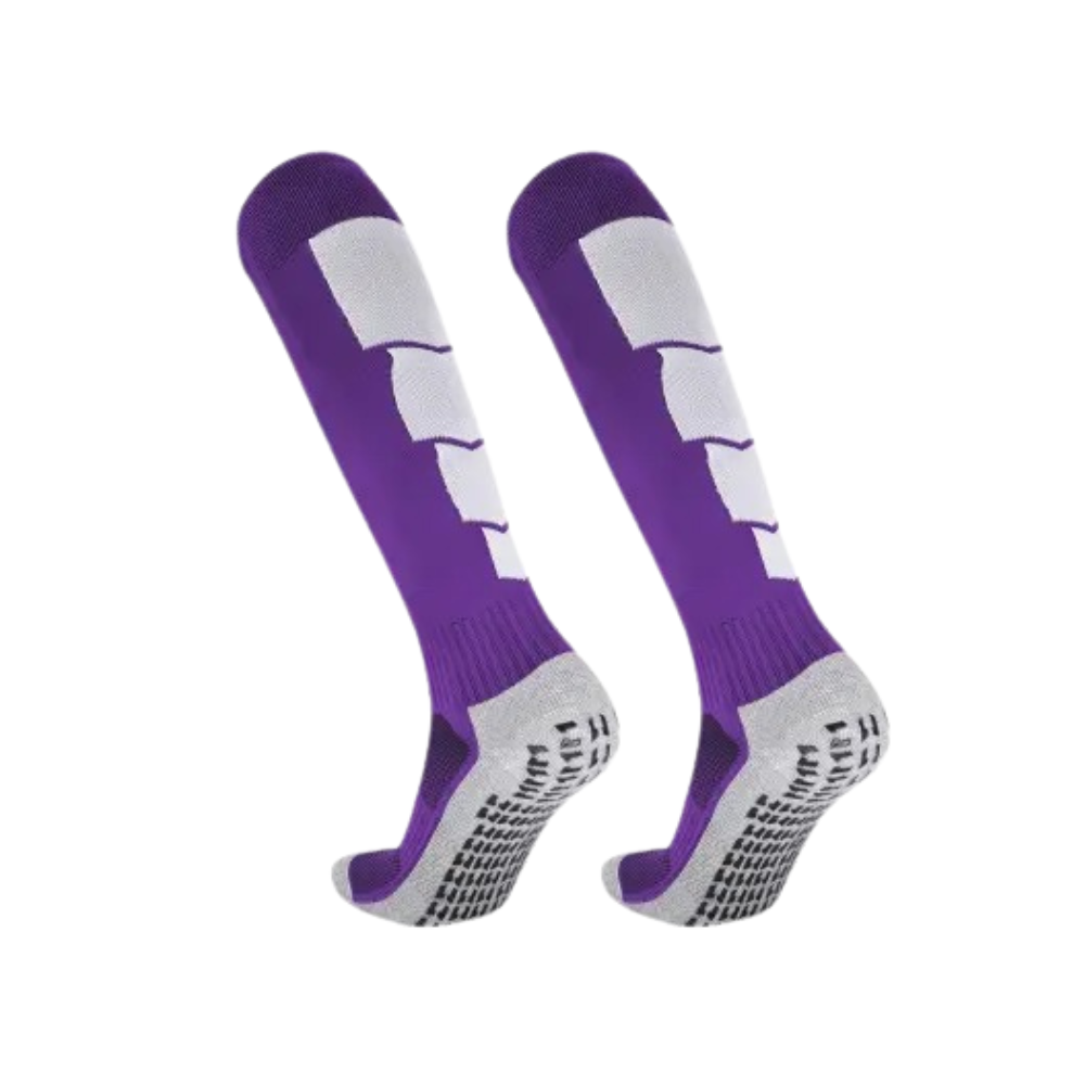 Гетри футбольні ігрові тренувальні спортивні з антиковзним покриттям L EU р. 42-45 Фіолетовий - фото 2 Гетри футбольні ігрові тренувальні спортивні з антиковзним покриттям L EU р. 42-45 Фіолетовий - фото 2