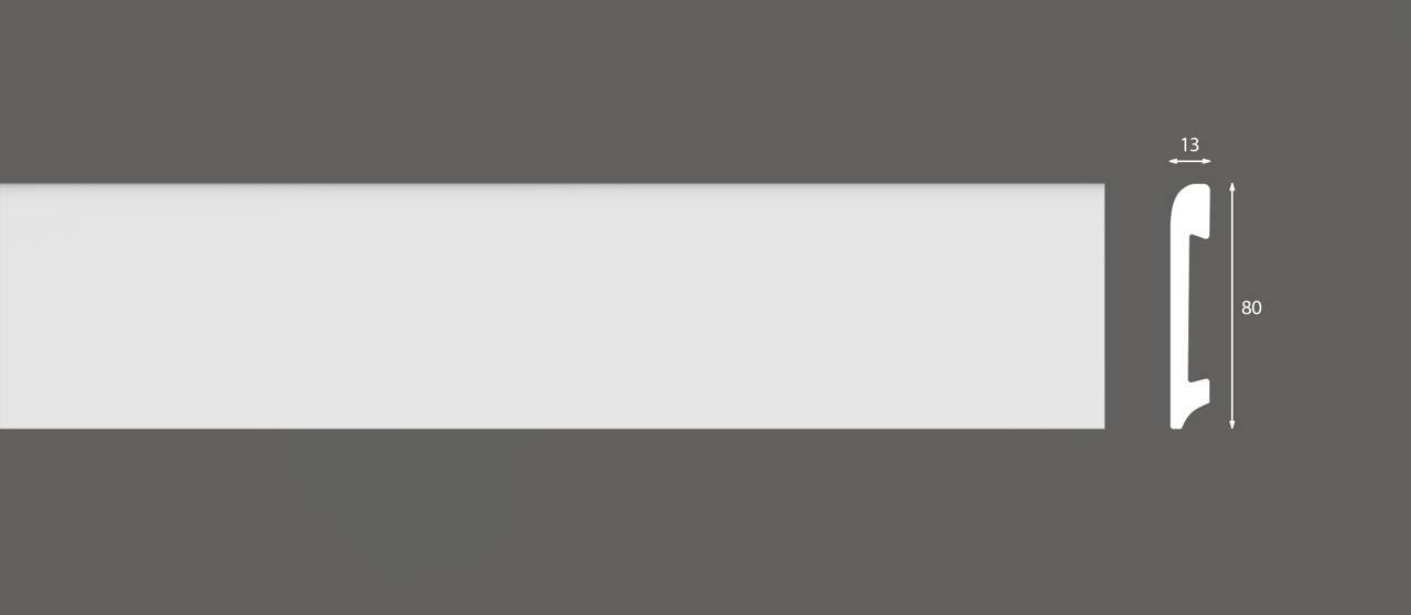 Плинтус дюрополимерный напольный BF-04 80х13х2400 мм - фото 3 Плинтус дюрополимерный напольный BF-04 80х13х2400 мм - фото 3