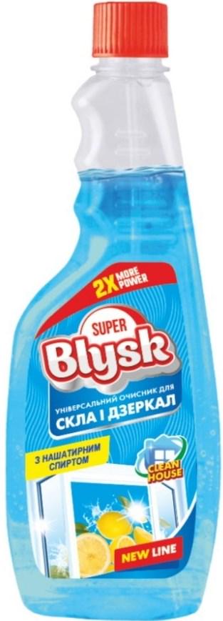 Очисник для скла та дзеркал SUPER Blysk Лимон універсальний 500 мл (16930)