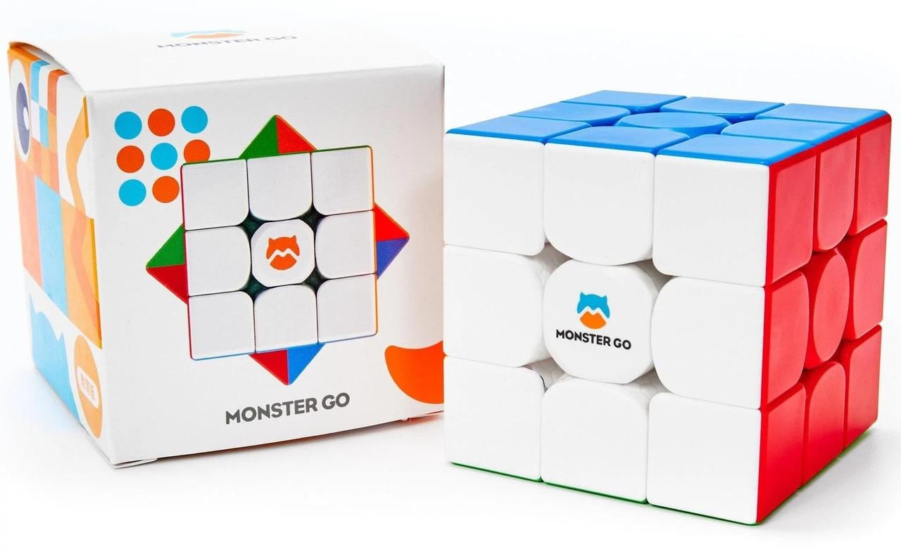 Головоломка кубик Gan Monster Go EDu 3x3 M MG магнитный без наклеек (136833) - фото 2