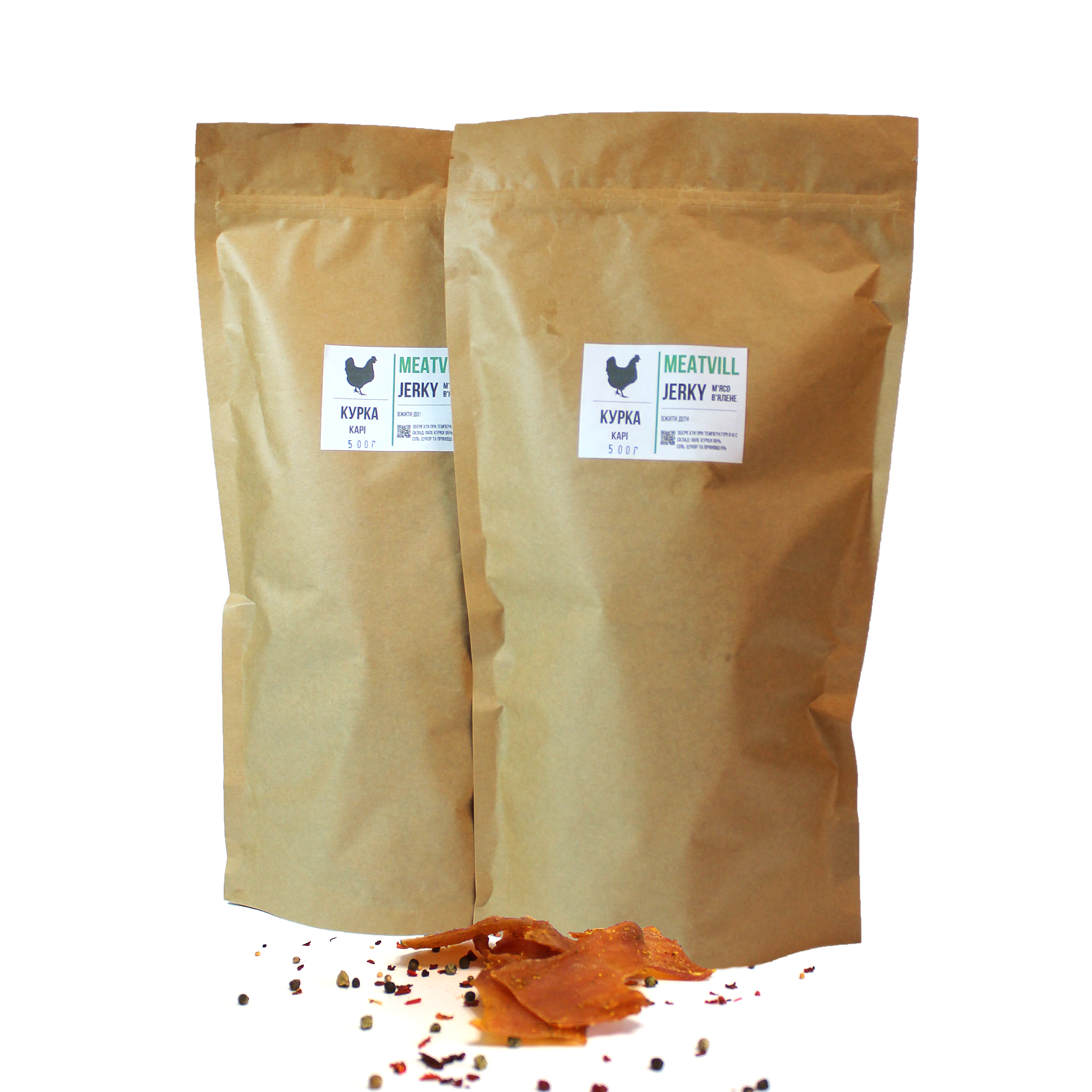 Джерки Meatvill Курица Кари крафт 1 кг (110)