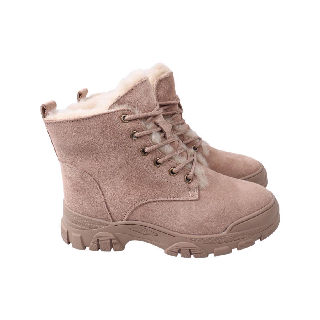 Ботинки женские Li Fexpert из замши р. 40 Бежевый (799-22ZHC)