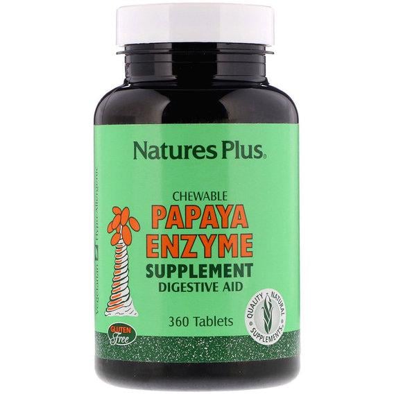 Комплекс для травлення Nature's Plus Chewable Papaya Enzyme Supplement 360 Tabs (NAP-04462)