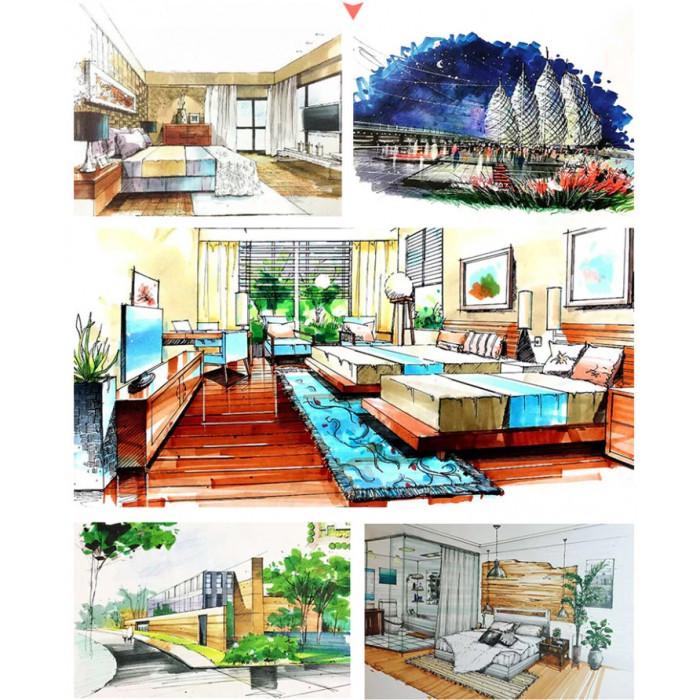 Набор двусторонних маркеров для скетчинга Touch Qiuci 120 шт. (1532626985) - фото 8 Набор двусторонних маркеров для скетчинга Touch Qiuci 120 шт. (1532626985) - фото 8