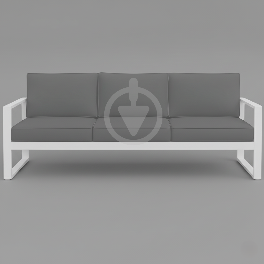 Диван металевий AVVS tech Бостон вуличний лофт з підлокітниками оксфорд 250 см Світло-сірий/Білий (30067078) - фото 2 Диван металевий AVVS tech Бостон вуличний лофт з підлокітниками оксфорд 250 см Світло-сірий/Білий (30067078) - фото 2