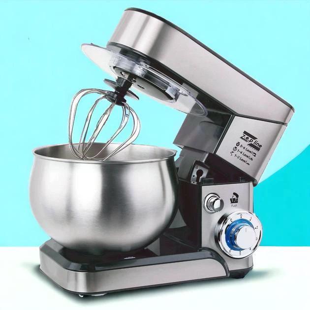 Міксер Zepline з нержавіючої сталі кухонний комбайн з чашею 3500 Вт (ZP-105) - фото 7 Міксер Zepline з нержавіючої сталі кухонний комбайн з чашею 3500 Вт (ZP-105) - фото 7