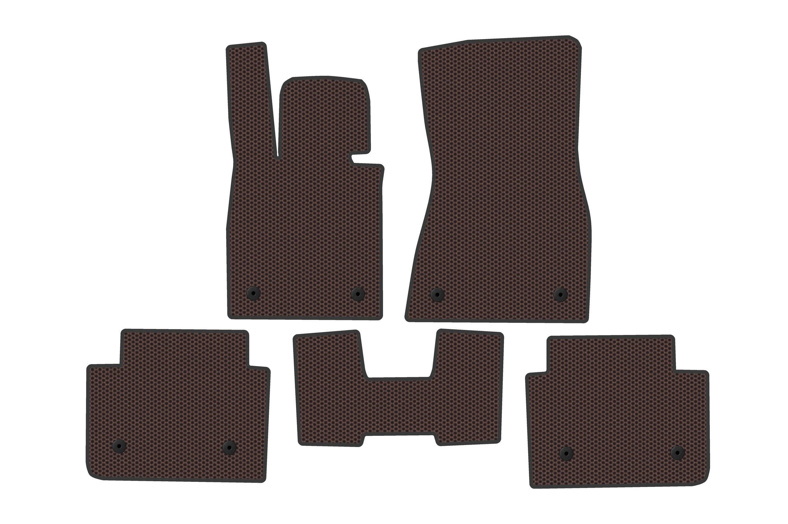 Коврики резиновые Digital Designs Carsuit для BMW 5/i5 серия G60/G60E/G61 2023- г. Коричневый (185310)