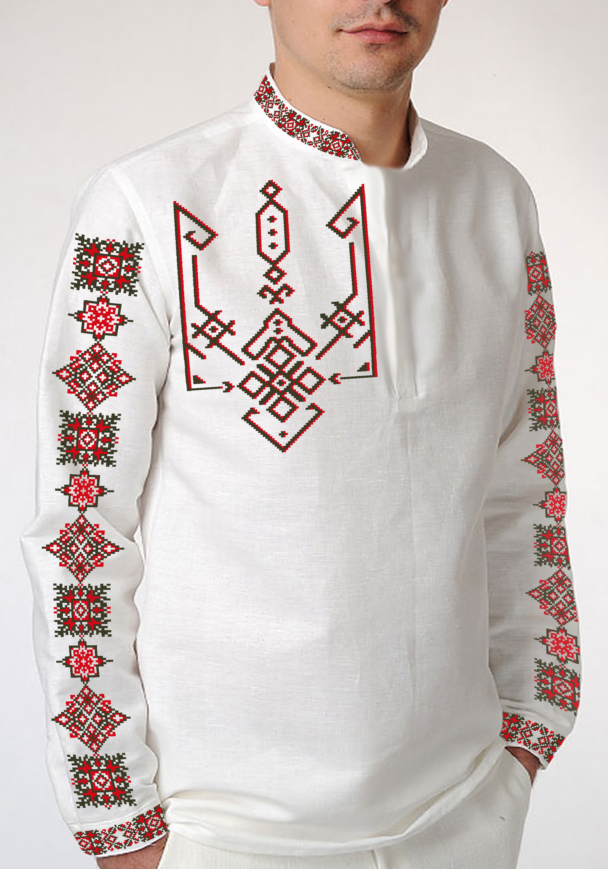 Заготовка для вышивки нитями/бисером домотканое полотно (СЧГ-457)