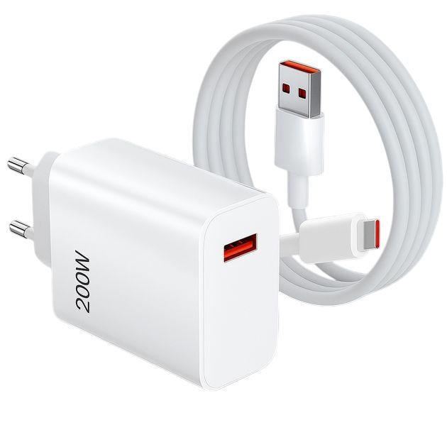 Зарядное устройство для телефонов с кабелем USB-C USB 200 W (9919)