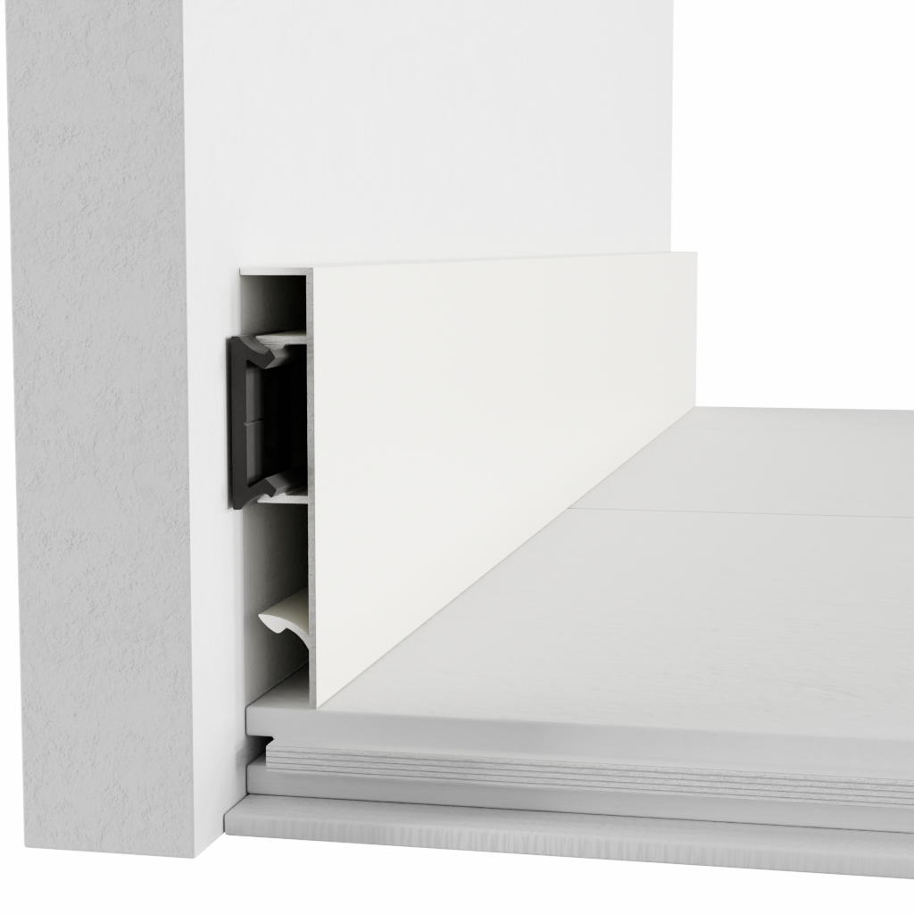 Плинтус прямоугольный накладной SVP-585 60 мм 2600 мм Белый (24237615)