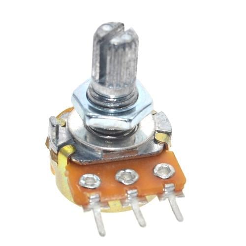 Резистор змінний лінійний WH148 B10K 15 мм 10 кОм (3558)