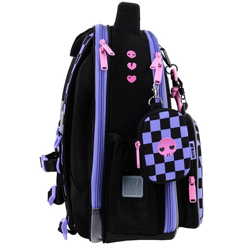 Школьный рюкзак каркасный Kite котик Kuromi 38 см (HK25-556M)