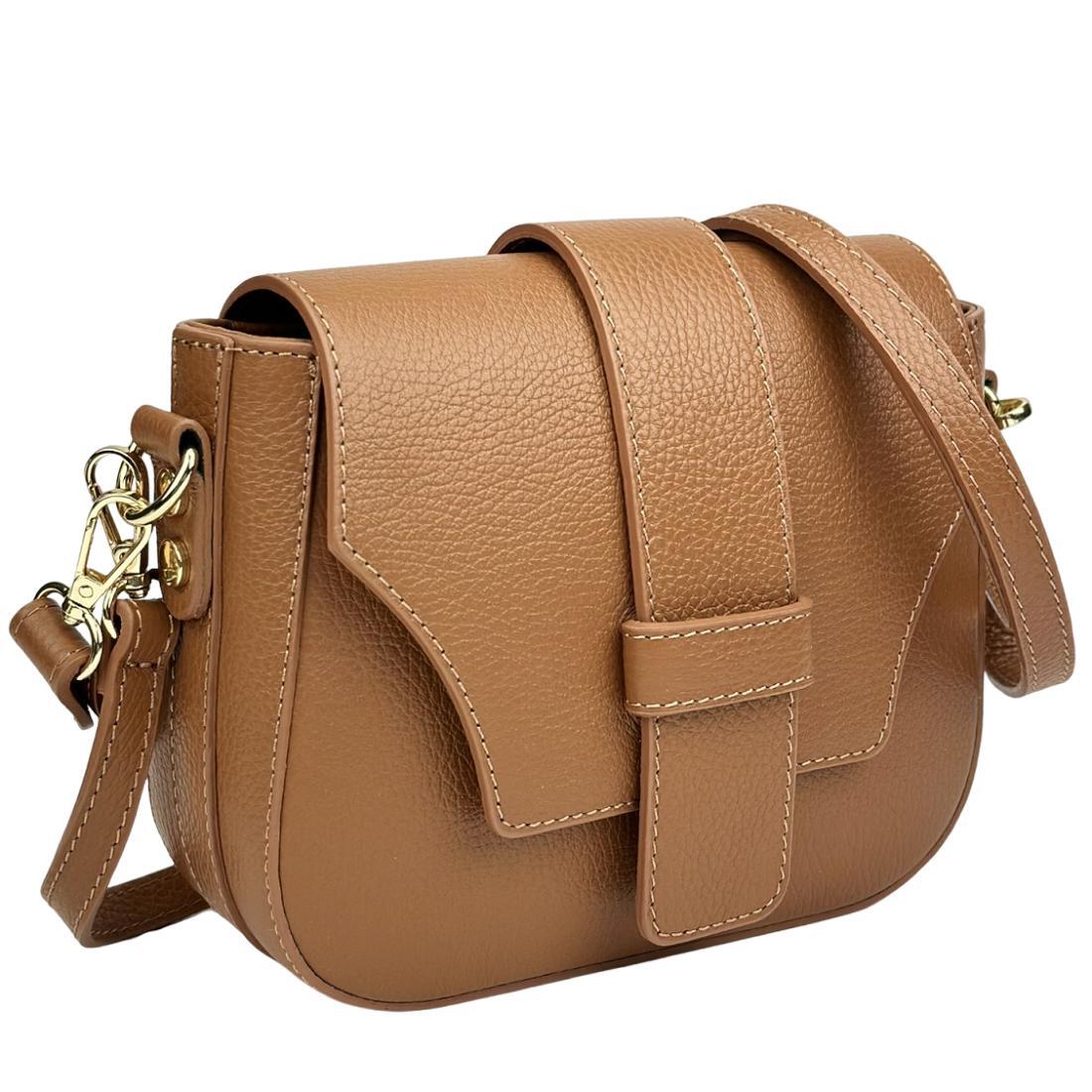 Женская сумка кросс-боди Royal Bag F-IT-5588C с клааном Коричневый (7824)