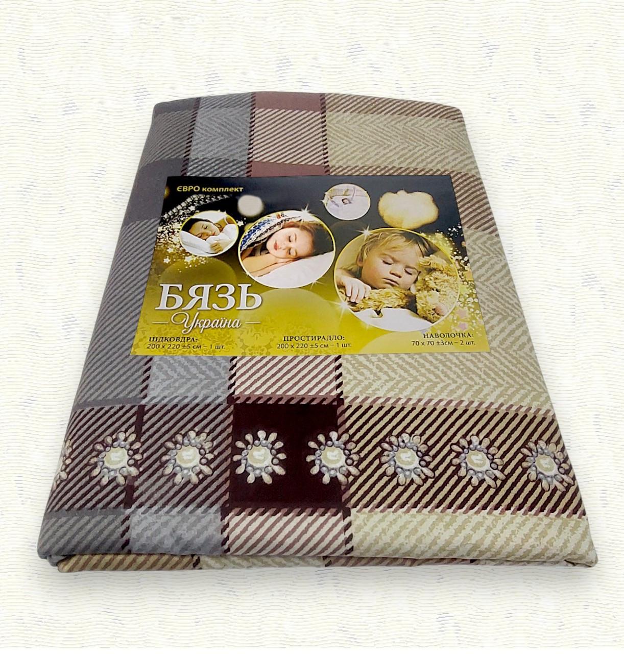 Комплект постельного белья бязь СМ-16 евро 200х220 см (6979) - фото 2 Комплект постельного белья бязь СМ-16 евро 200х220 см (6979) - фото 2