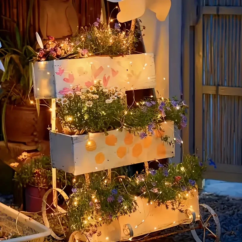 Гірлянда крапля роси SOLAR на сонячній батареї 200 LED 22 м - фото 4 Гірлянда крапля роси SOLAR на сонячній батареї 200 LED 22 м - фото 4