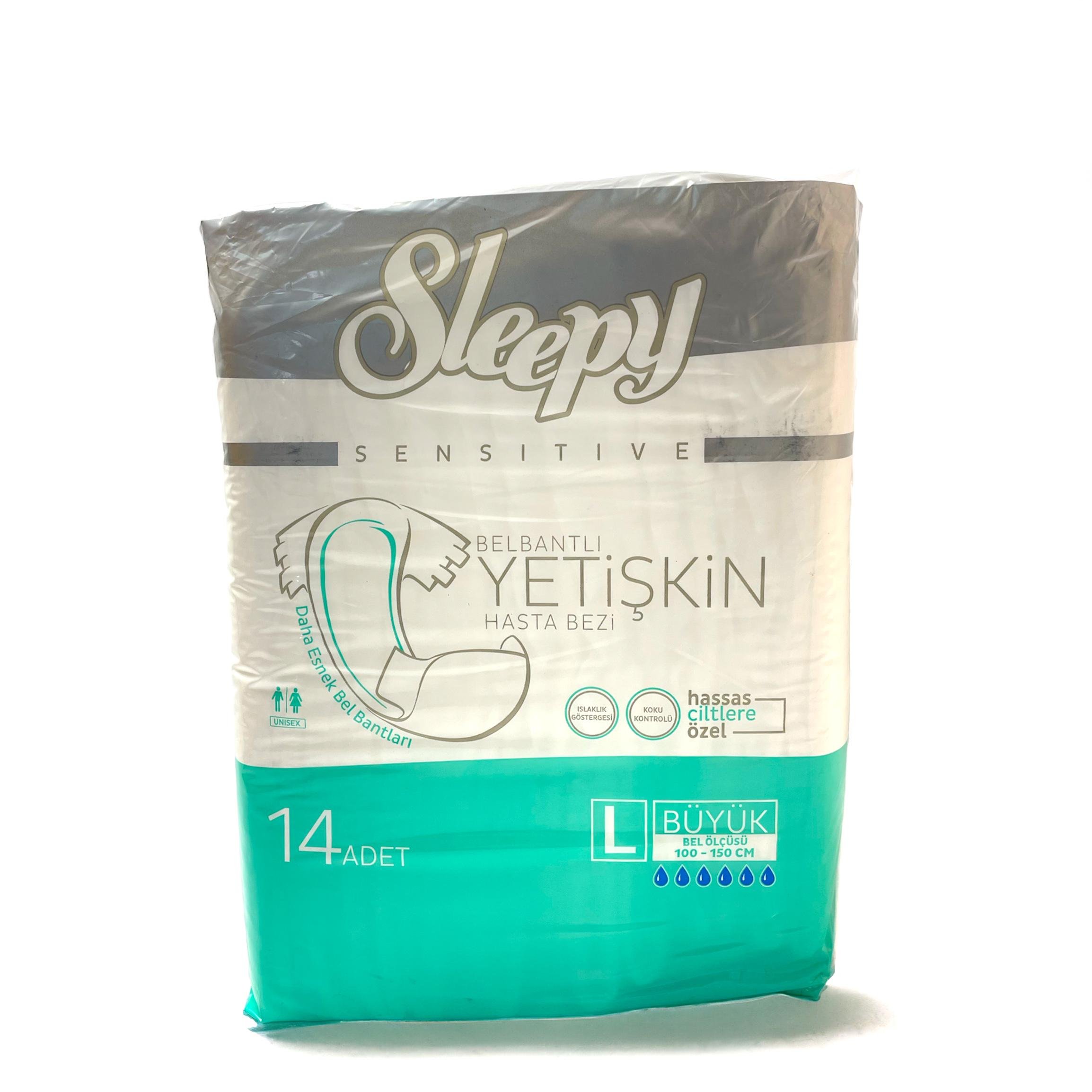 Підгузки для дорослих Sleepy SENSITIVE L 14 шт. 100-150 см