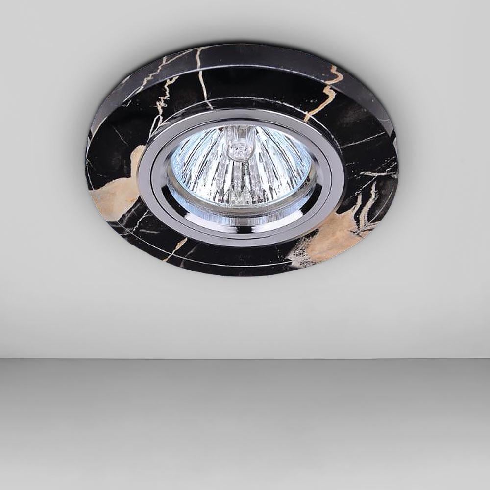 ᐉ Светильник точечный встраиваемый Levistella 705538 Черный мрамор ...