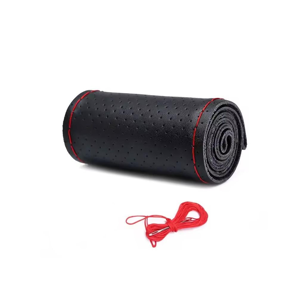 Чехол-обплетение на руль с нитками и иглой d 38 см Красный (3000003853)