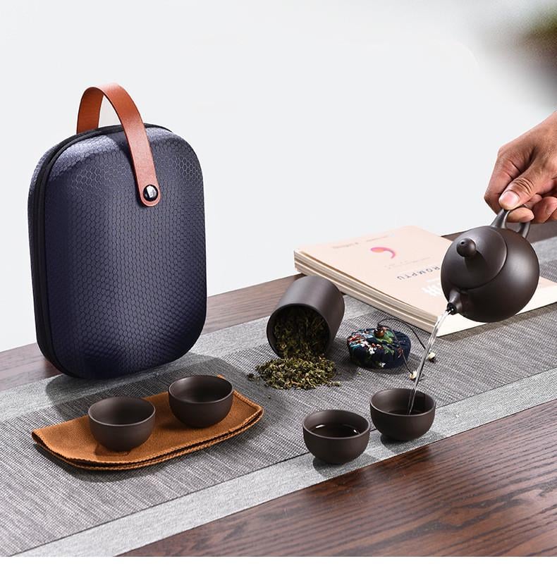 Набір для чайних церемоній у дорозі UFT чайник/4 піали та контейнер для зберігання чаю (TSET13) - фото 9 Набір для чайних церемоній у дорозі UFT чайник/4 піали та контейнер для зберігання чаю (TSET13) - фото 9