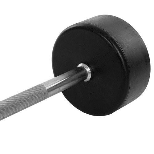 Штанга фиксированная прямая Rubber Coated Barbell Zelart TA-2685 40 кг Черный (58363066) - фото 4