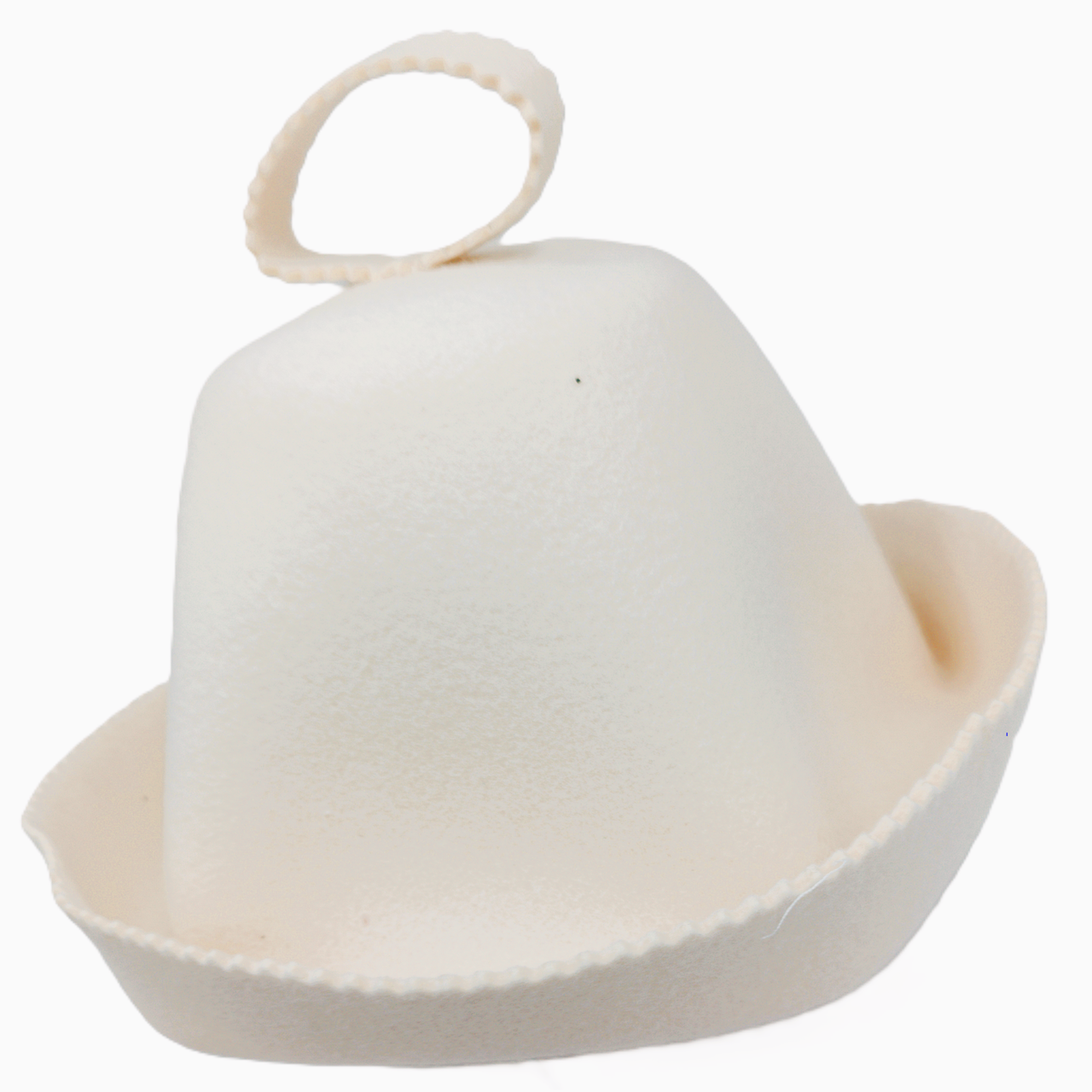 Шапка для бани Luxyart Premium без швов натуральный войлок Белый (LA-890)