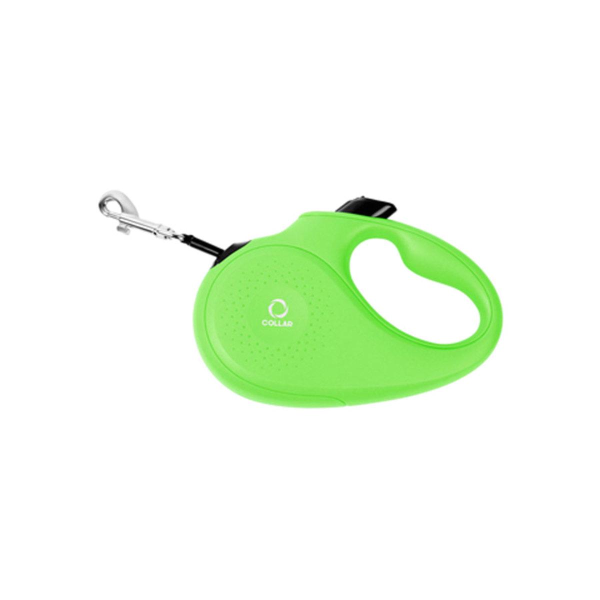 Поводок-рулетка для собак Collar лента S 15 кг 5 м Салатовый