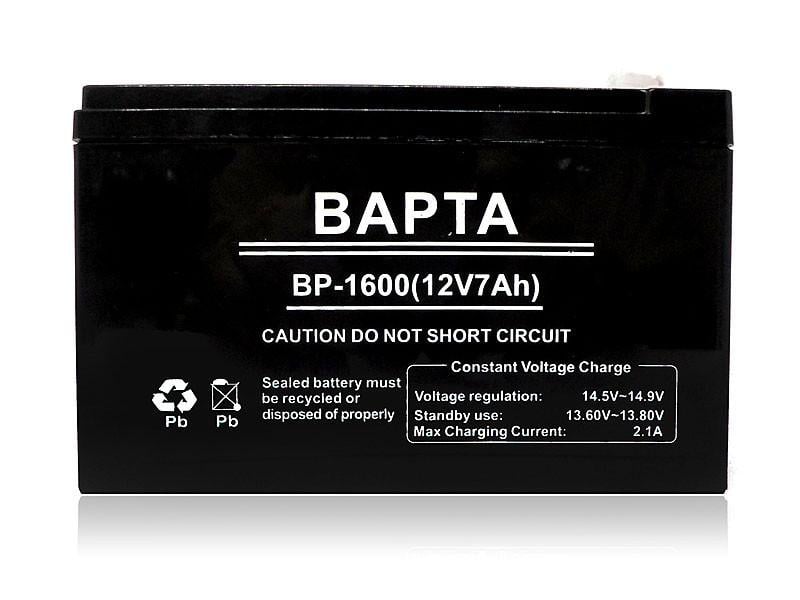 Батарея акумуляторна BAPTA 12В 7Аг 151х65х95мм BP-1600/8548