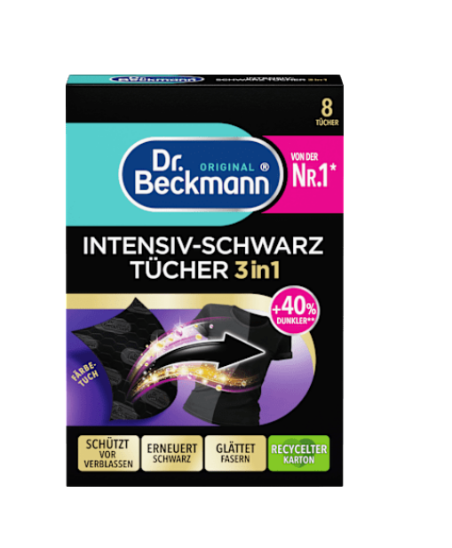 Серветки для відновлення чорного кольору Dr.Beckmann 8 шт. (31912677)