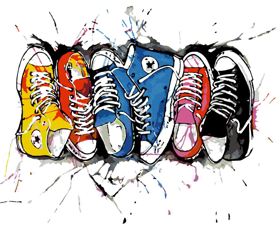 Картина по номерам Rosa Кеды 30х30 см (N00013114)