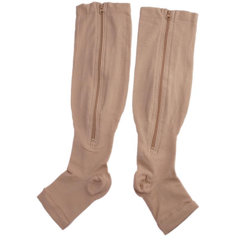 Панчохи компресійні Zip-up Compression Socks L/XL Коричневий (1002878-Brown-L/XL)