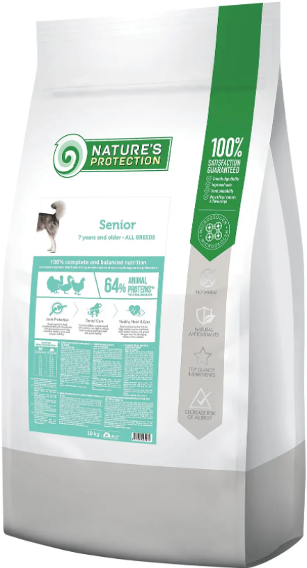 Корм сухий Senior All Breeds для дорослих собак всіх порід від 7 років 18 кг (NPB46047)