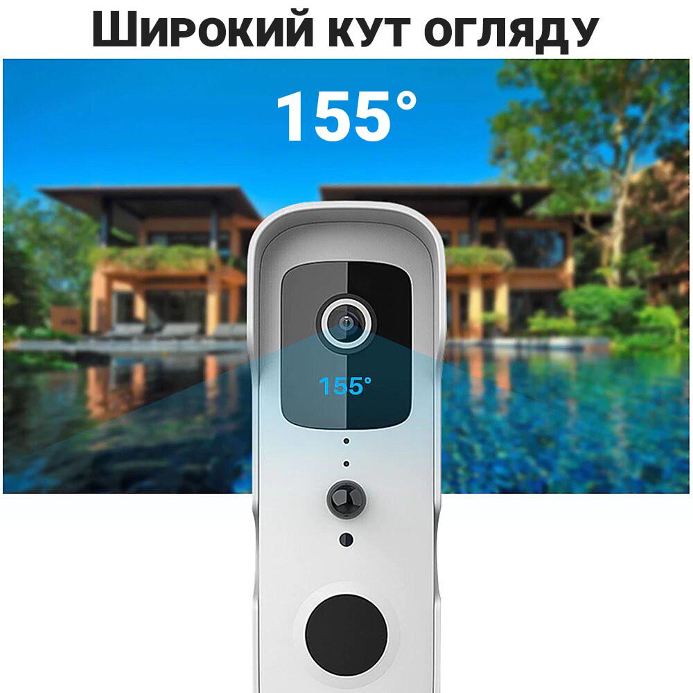 Умный WiFi дверной видеодомофон USmart VDB-01w с датчиком движения Tuya Белый - фото 7 Умный WiFi дверной видеодомофон USmart VDB-01w с датчиком движения Tuya Белый - фото 7