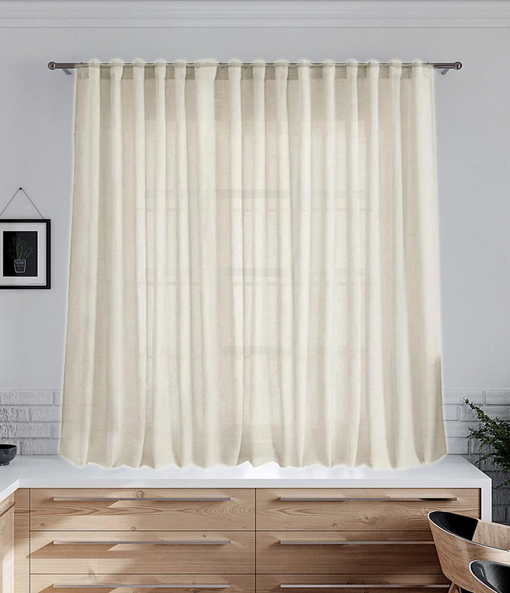 Тюль гардина короткая Pivdenne лен Naturelstons 280х170 см 1 шт. Экрю (20103-170) Тюль гардина короткая Pivdenne лен Naturelstons 280х170 см 1 шт. Экрю (20103-170)