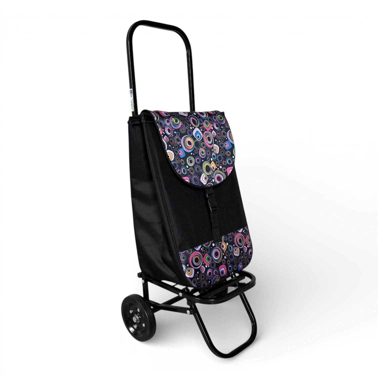 Хозяйственная тележка с сумкой Міць Черный (31214745)