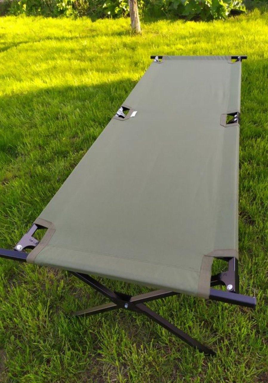 Розкладачка військова Aforse тип НАТО одномісна в чохлі Олива (2313547114)