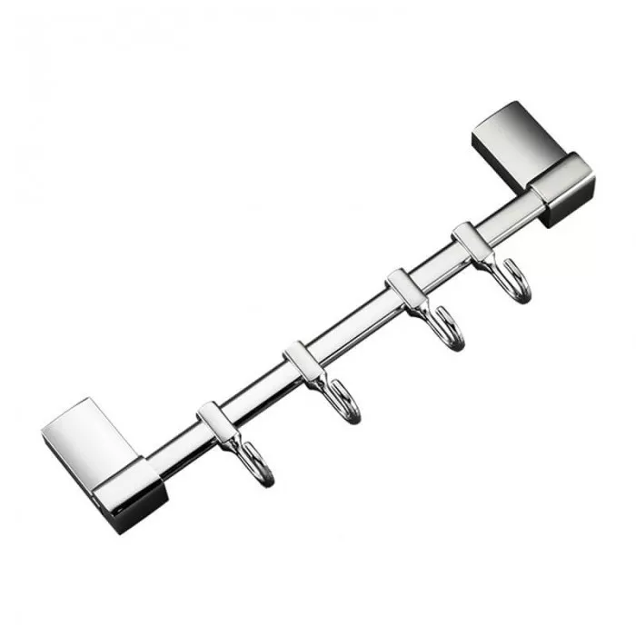 Вішалка Frap F1815-4 284 мм Білий/Хром Вішалка Frap F1815-4 284 мм Білий/Хром