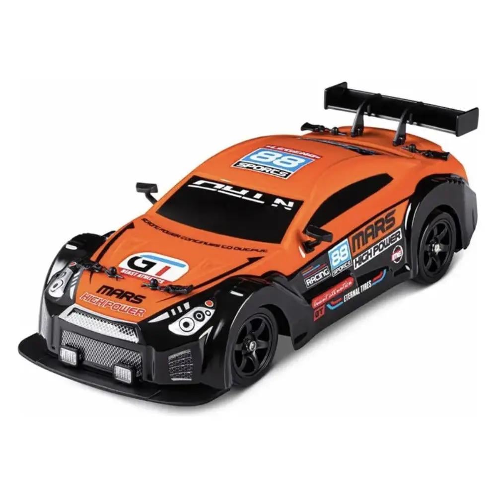 Машинка для дрифта Nissan GT-R 4WD 1:16 на радиоуправлении RC с фарами и выхлопом-паром (SC16A06)