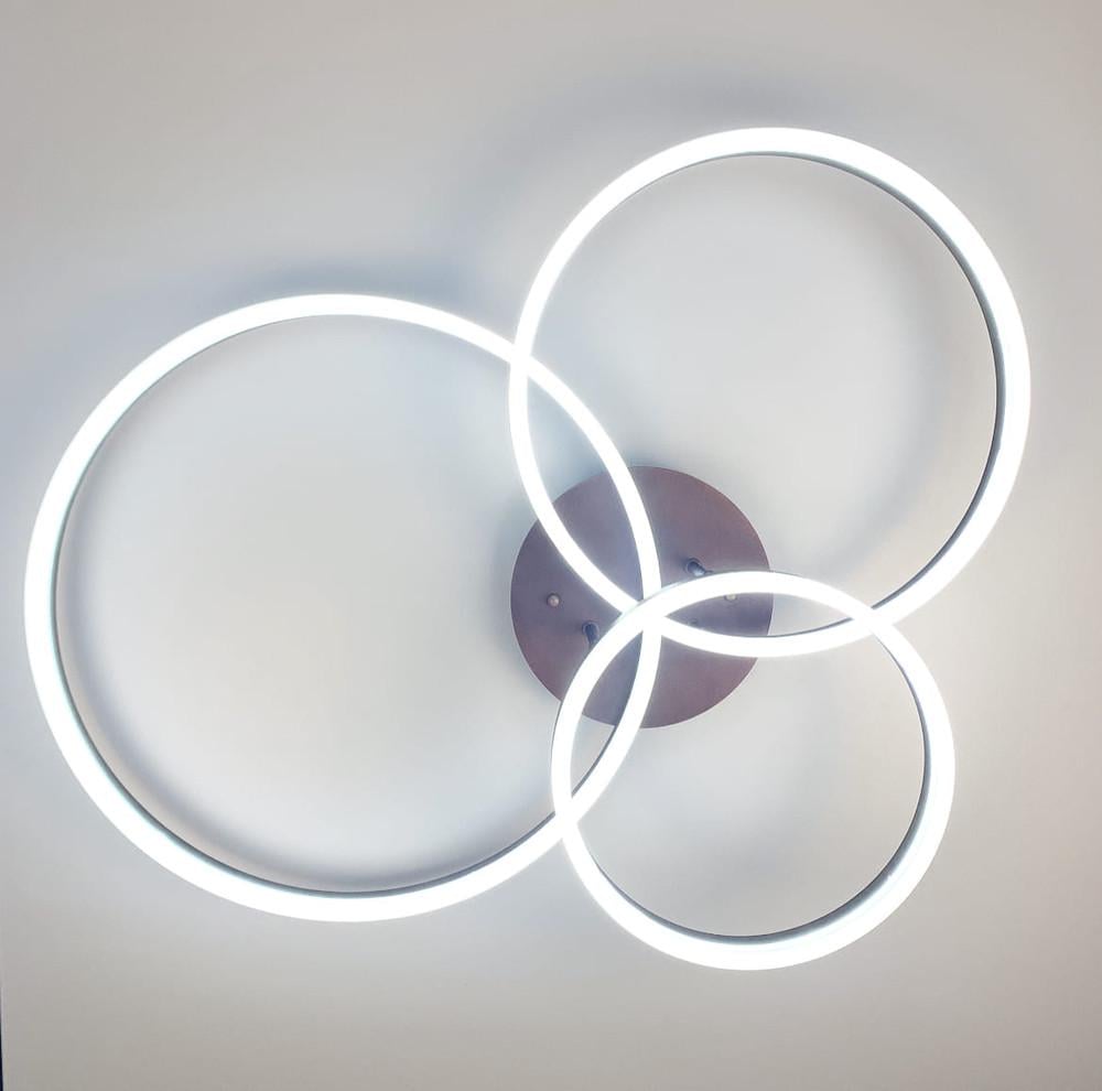 Люстра cтельова LED на 3 кільця Коричневий (A 8008/3 BCoffee) - фото 4 Люстра cтельова LED на 3 кільця Коричневий (A 8008/3 BCoffee) - фото 4