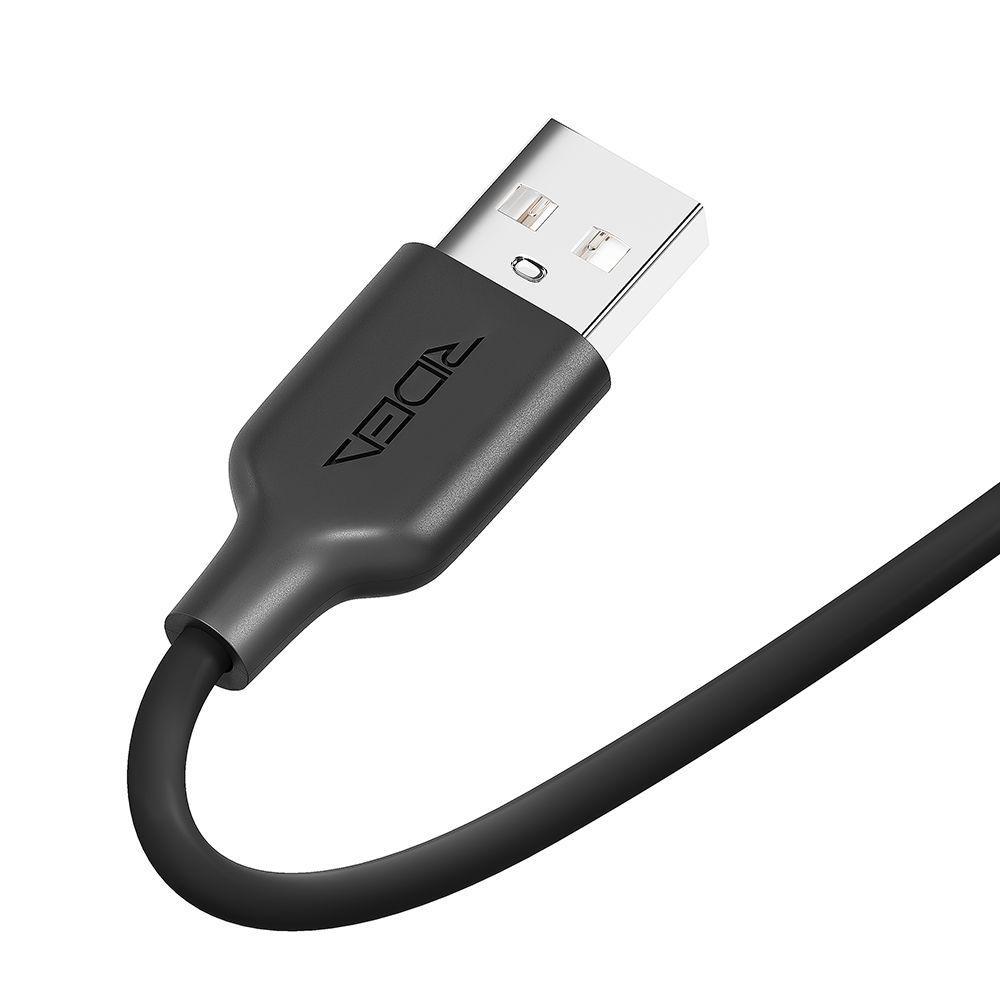 Кабель Ridea RC-M114 Soft Silico USB to Micro USB Чорний (209-00163) - фото 2