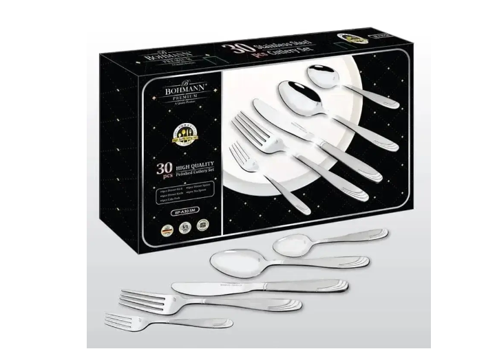 Набор столовых приборов Bohmann с зеркальной полировкой 30 пр. (27773256)