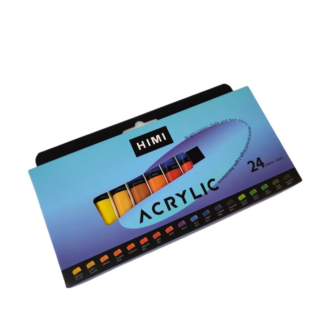 Акриловая краска художественная для рисования HIMI Acrylic Набор 24 цветов по 12 мл в тюбиках - фото 7 Акриловая краска художественная для рисования HIMI Acrylic Набор 24 цветов по 12 мл в тюбиках - фото 7