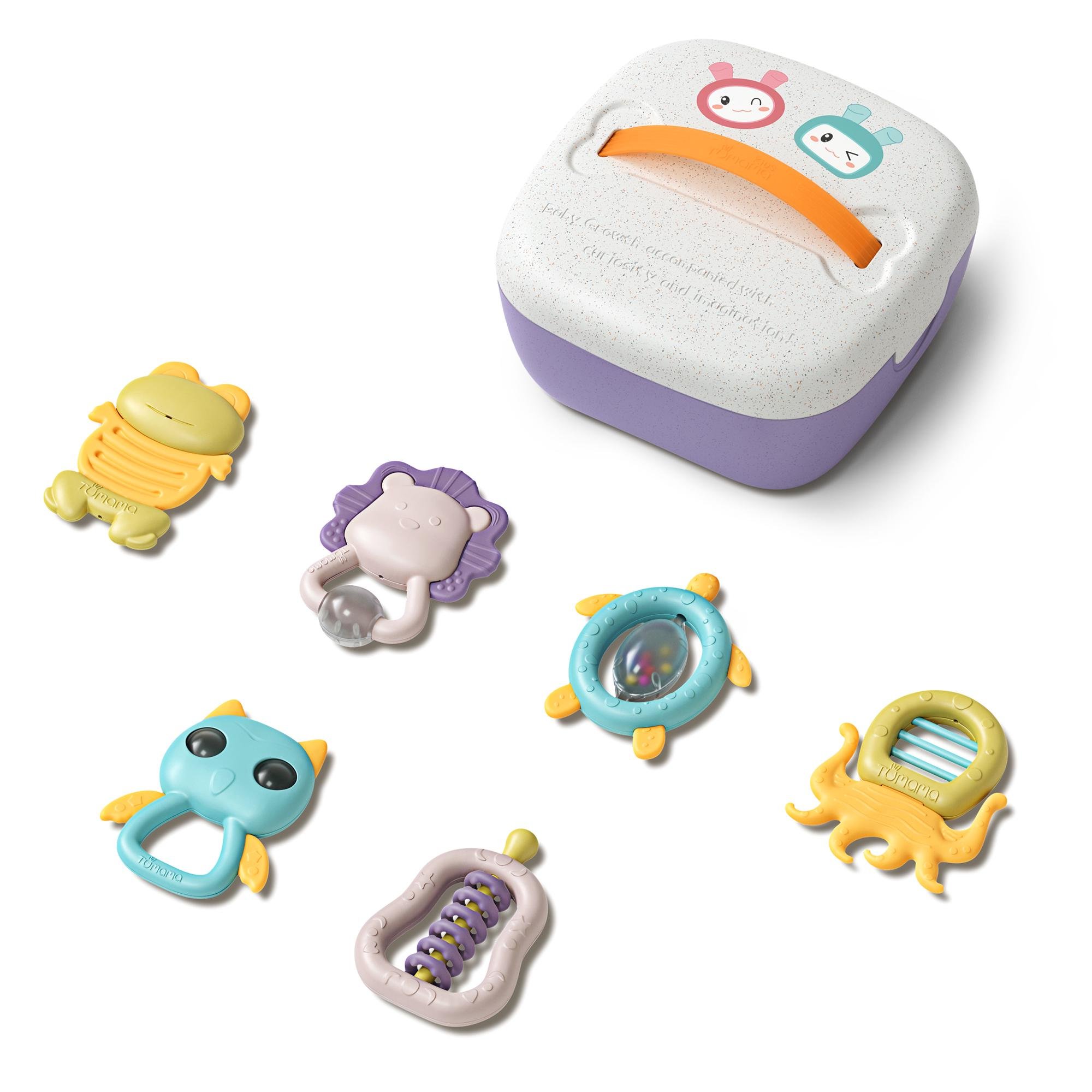 Набор прорезывателей для зубов Tumama Macaron 6 шт.