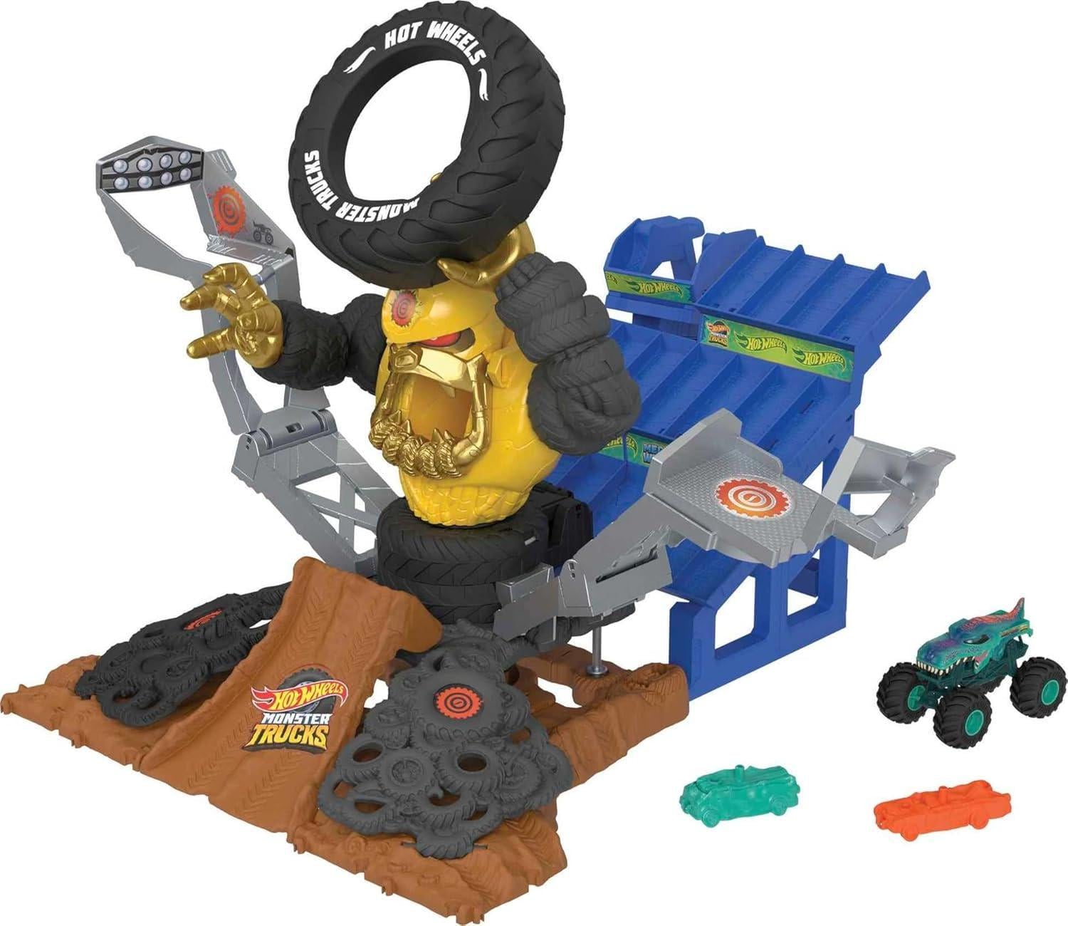 Игровой набор Hot Wheels Monster Trucks Arena Smashers Mega-Wrex vs Crushzilla (26566096) Игровой набор Hot Wheels Monster Trucks Arena Smashers Mega-Wrex vs Crushzilla (26566096)