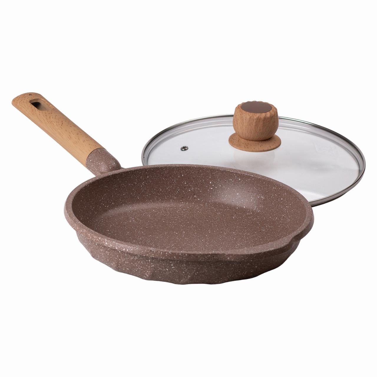 Сковорода алюмінієва MGC з антипригарним покриттям 26 см Бежевий - фото 4 Сковорода алюмінієва MGC з антипригарним покриттям 26 см Бежевий - фото 4