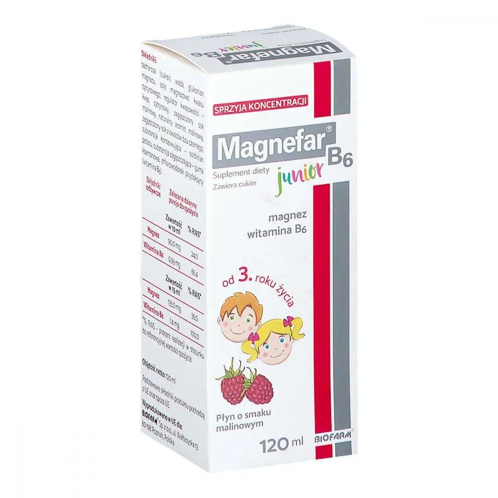 Сироп Magnefar B6 Junior 120 мл (15175307)