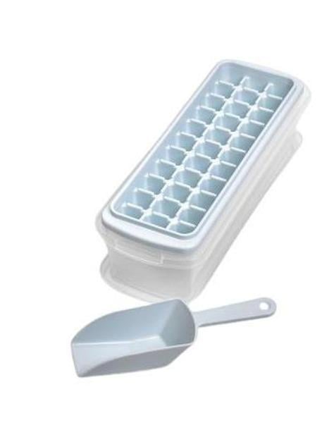 Форма для льда с контейнером и лопаткой 28х10х9 см (R92485)