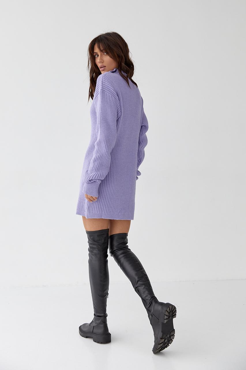 Туніка в'язана M Лавандовий (9506287) - фото 2 Туніка в'язана M Лавандовий (9506287) - фото 2